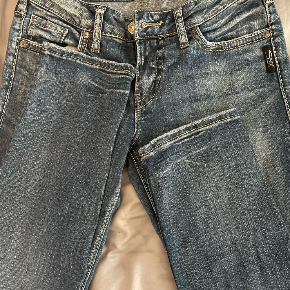 Silver Jeans Blue Skinny Jeans with Vintage Wash